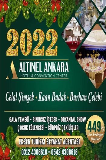 Altınel Hotel Ankara 2022 Yılbaşı Programı