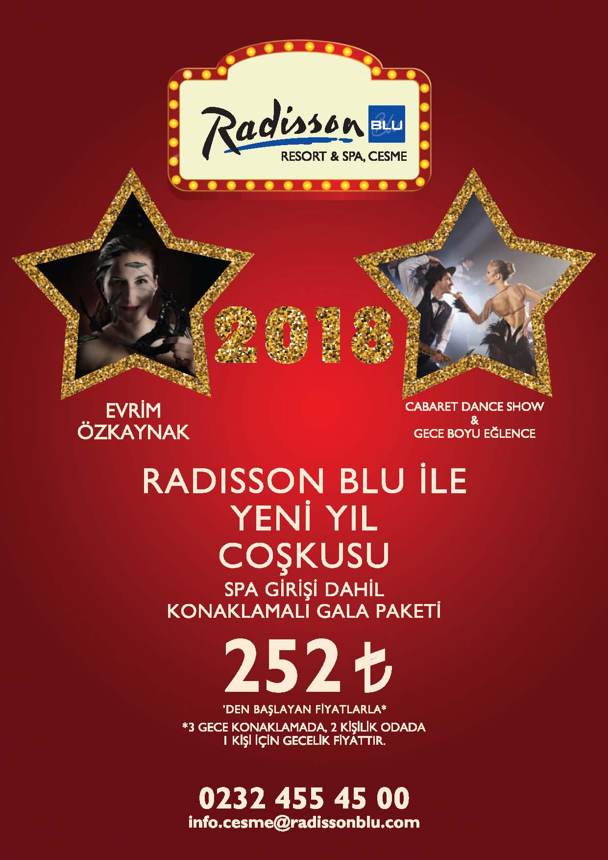 Radisson Blu Resort Spa Çeşme 2018 Yılbaşı Programı