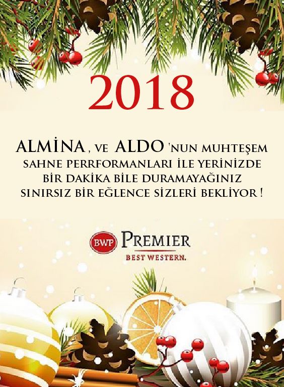 Best Western Premier Karşıyaka 2018 Yılbaşı Programı