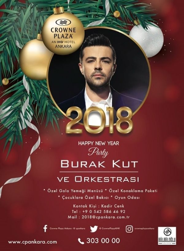Crown Plaza Ankara 2018 Yılbaşı Programı