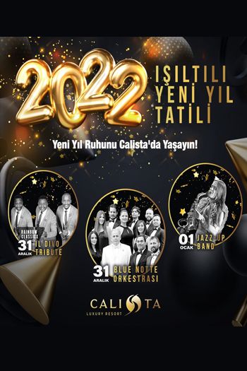 Calista Luxury Resort 2022 Yılbaşı Programı