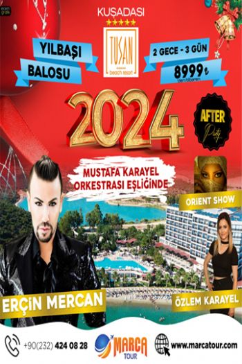 Tusan Beach Resort Yılbaşı Programı 2024