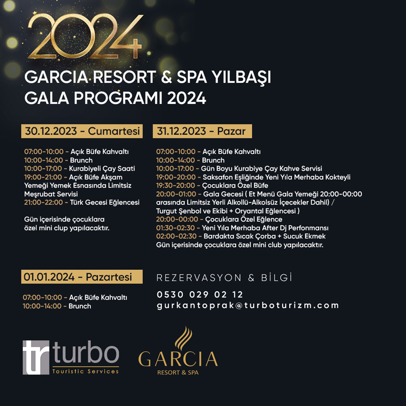 Garcia Resort  Spa Yılbaşı Programı 2024